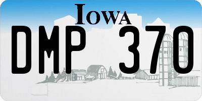 IA license plate DMP370