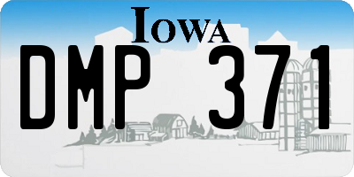 IA license plate DMP371