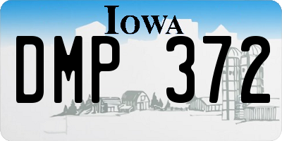 IA license plate DMP372