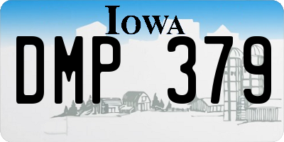 IA license plate DMP379