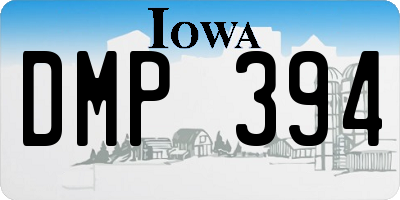 IA license plate DMP394