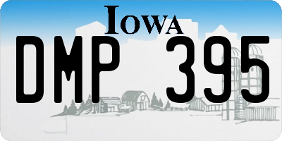 IA license plate DMP395
