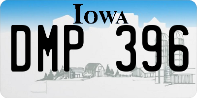 IA license plate DMP396