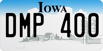 IA license plate DMP400