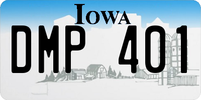 IA license plate DMP401