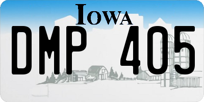 IA license plate DMP405