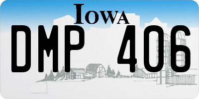 IA license plate DMP406
