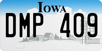 IA license plate DMP409