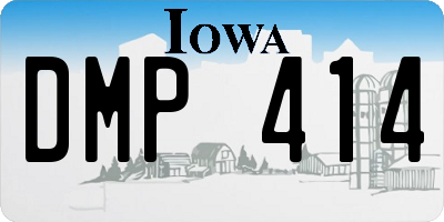 IA license plate DMP414