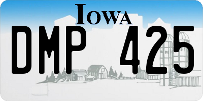 IA license plate DMP425