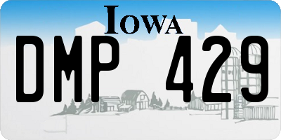 IA license plate DMP429