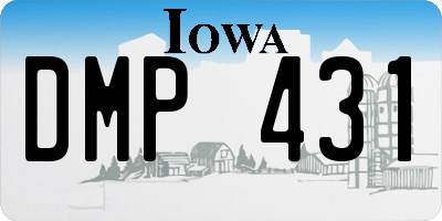IA license plate DMP431