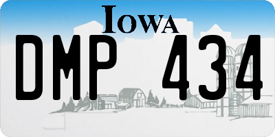 IA license plate DMP434