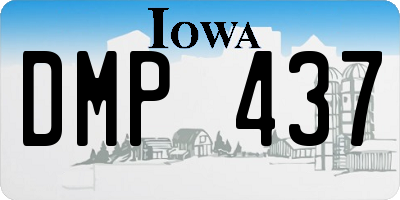IA license plate DMP437