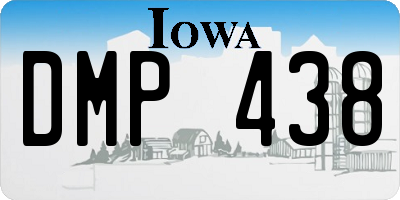 IA license plate DMP438