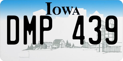 IA license plate DMP439