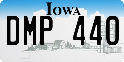 IA license plate DMP440