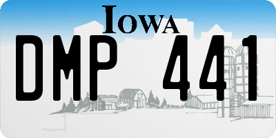 IA license plate DMP441