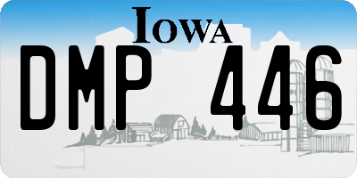 IA license plate DMP446