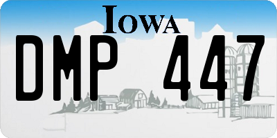 IA license plate DMP447