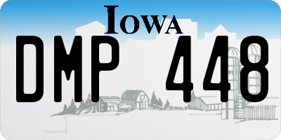 IA license plate DMP448
