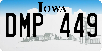 IA license plate DMP449