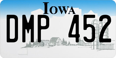 IA license plate DMP452