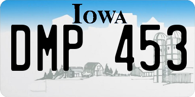 IA license plate DMP453