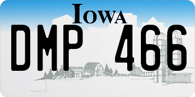 IA license plate DMP466