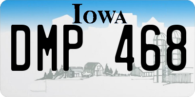 IA license plate DMP468