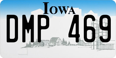 IA license plate DMP469