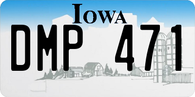 IA license plate DMP471