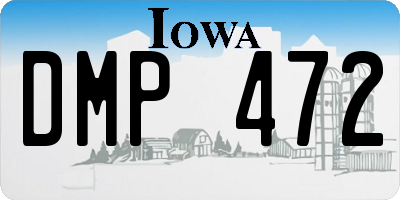IA license plate DMP472
