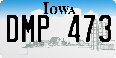 IA license plate DMP473