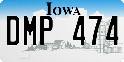 IA license plate DMP474