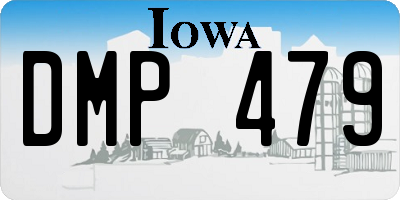 IA license plate DMP479