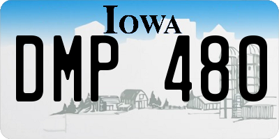 IA license plate DMP480