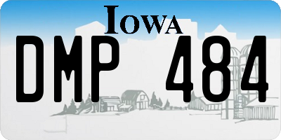 IA license plate DMP484