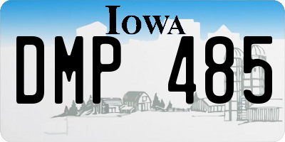 IA license plate DMP485