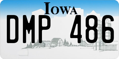 IA license plate DMP486
