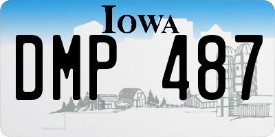 IA license plate DMP487