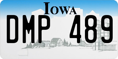 IA license plate DMP489