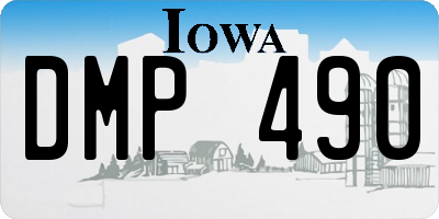 IA license plate DMP490