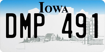IA license plate DMP491