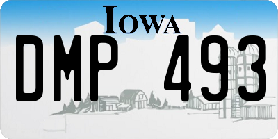 IA license plate DMP493