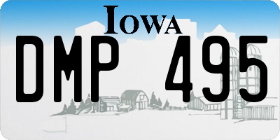 IA license plate DMP495