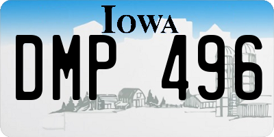 IA license plate DMP496