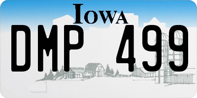 IA license plate DMP499