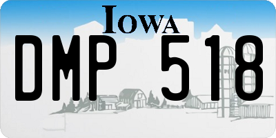 IA license plate DMP518