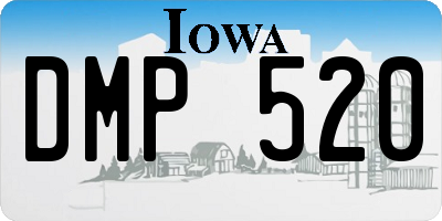 IA license plate DMP520